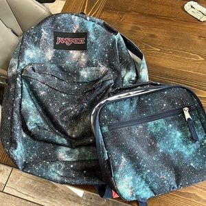 Barely used. Backpack with matching lunchbox